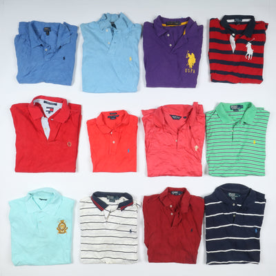 Polo mezza manica vintage Tommy Hifiger e Ralph Lauren Box da 80pz