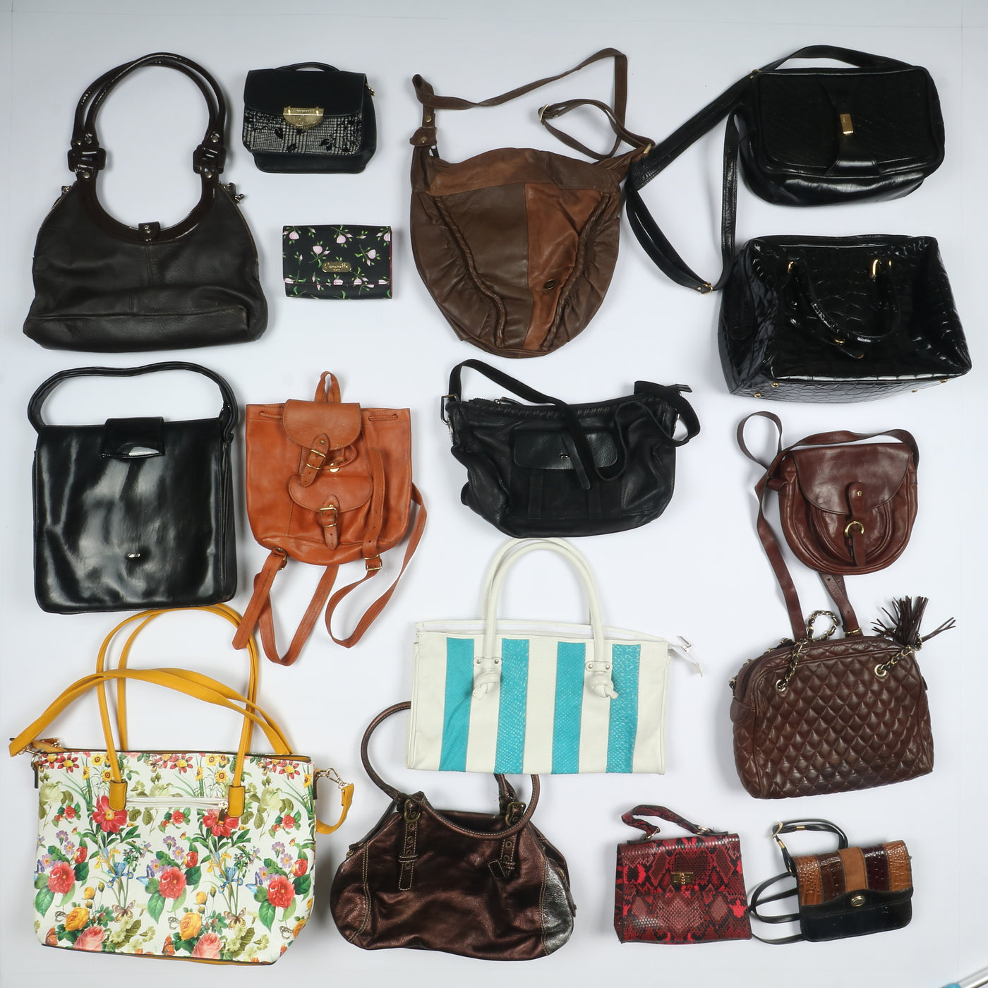 Stock lotto borse e borsette vintage Pz 48 misto uomo donna