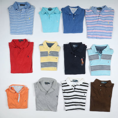 Polo mezza manica vintage Tommy Hifiger e Ralph Lauren Box da 80pz