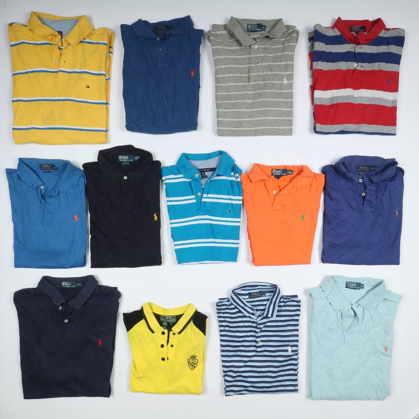 Polo mezza manica vintage Tommy Hifiger e Ralph Lauren Box da 80pz
