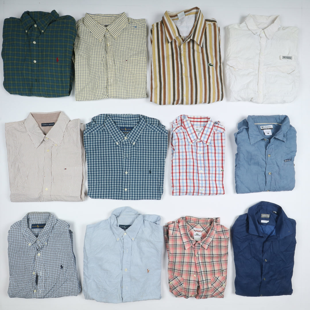 Camicie vintage Tommy Hifiger, Ralph Lauren, Lacoste.... Box da 47pz