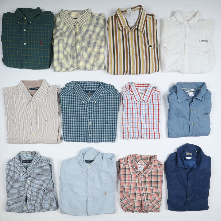 Camicie vintage Tommy Hifiger, Ralph Lauren, Lacoste.... Box da 47pz