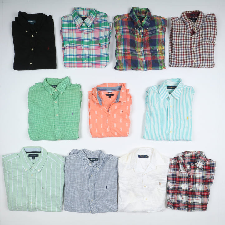 Camicie vintage Tommy Hifiger, Ralph Lauren, Lacoste.... Box da 47pz