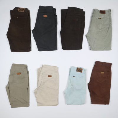 Lee e Wrangler colorati jeans vintage uomo donna stock da 44pz