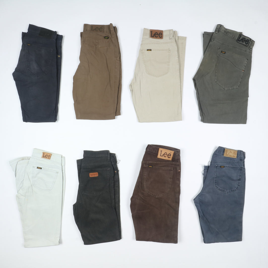 Lee e Wrangler colorati jeans vintage uomo donna stock da 44pz