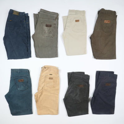 Lee e Wrangler colorati jeans vintage uomo donna stock da 44pz