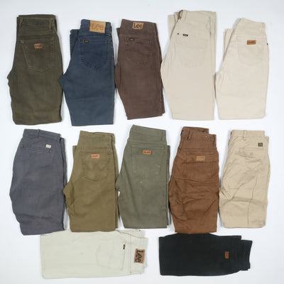 Lee e Wrangler colorati jeans vintage uomo donna stock da 44pz