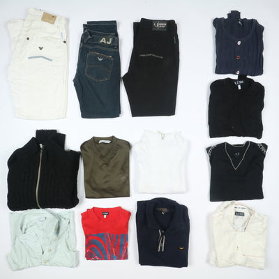 Armani Stock 31kg - 77pz misto uomo donna abbigliamento vintage firmato