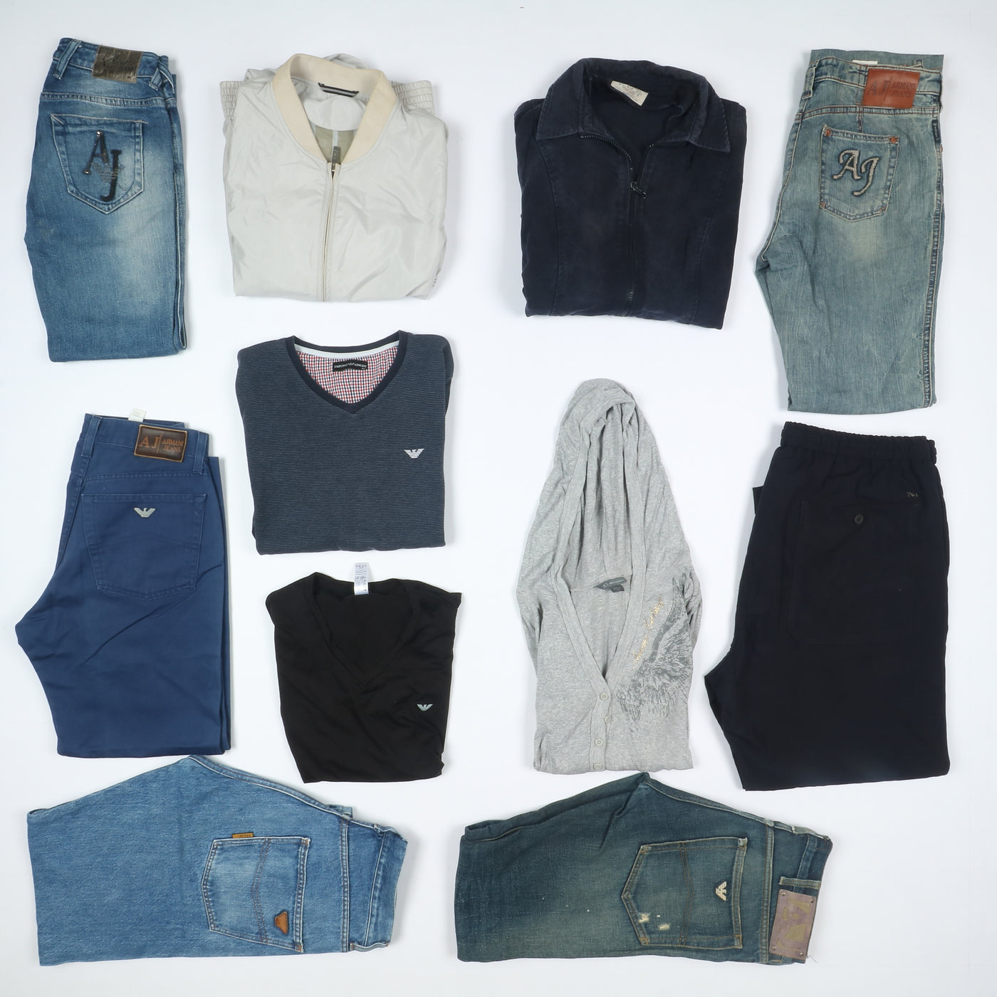 Armani Stock 31kg - 77pz misto uomo donna abbigliamento vintage firmato