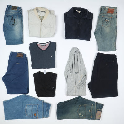 Armani Stock 31kg - 77pz misto uomo donna abbigliamento vintage firmato
