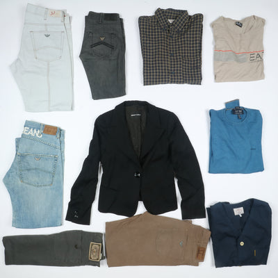 Armani Stock 31kg - 77pz misto uomo donna abbigliamento vintage firmato