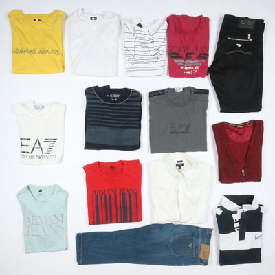 Armani Stock 31kg - 77pz misto uomo donna abbigliamento vintage firmato