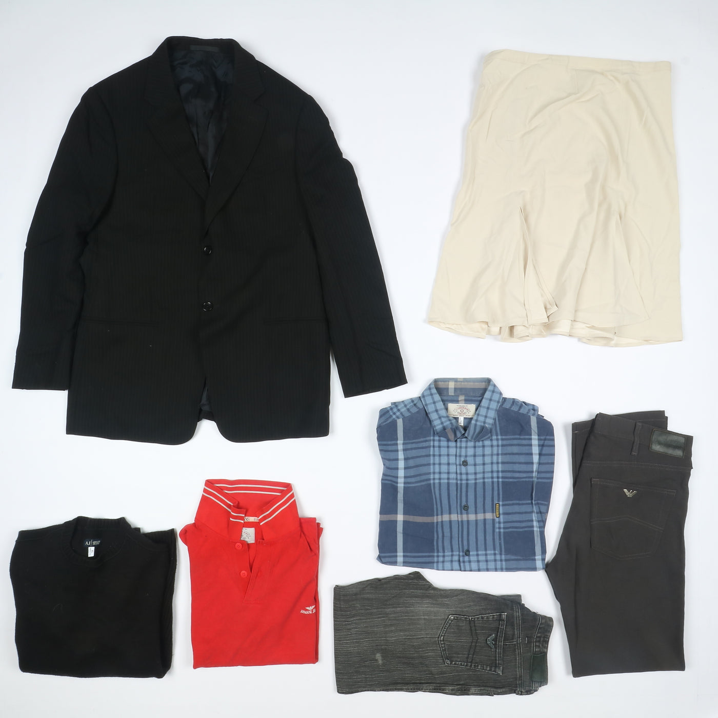 Armani Stock 31kg - 77pz misto uomo donna abbigliamento vintage firmato