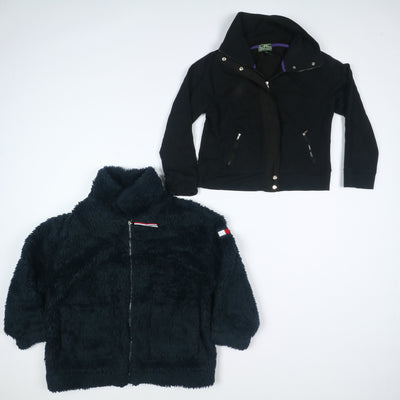 Tommy Hilfiger, Lacoste e Ralph Lauren Stock 15pz giacche e pile uomo donna