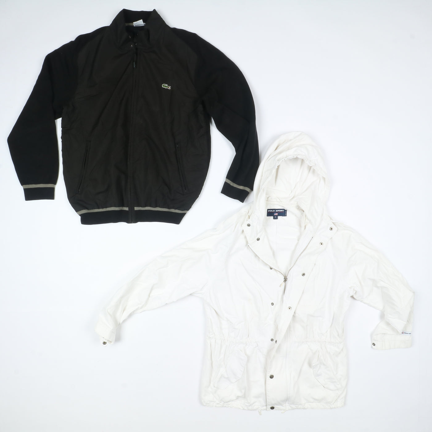 Tommy Hilfiger, Lacoste e Ralph Lauren Stock 15pz giacche e pile uomo donna