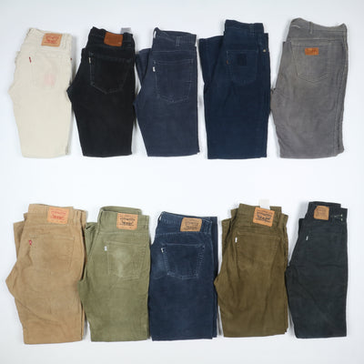 Levi's e mix brand vintage pantaloni in velluto lotto stock da 29 paia corduroy