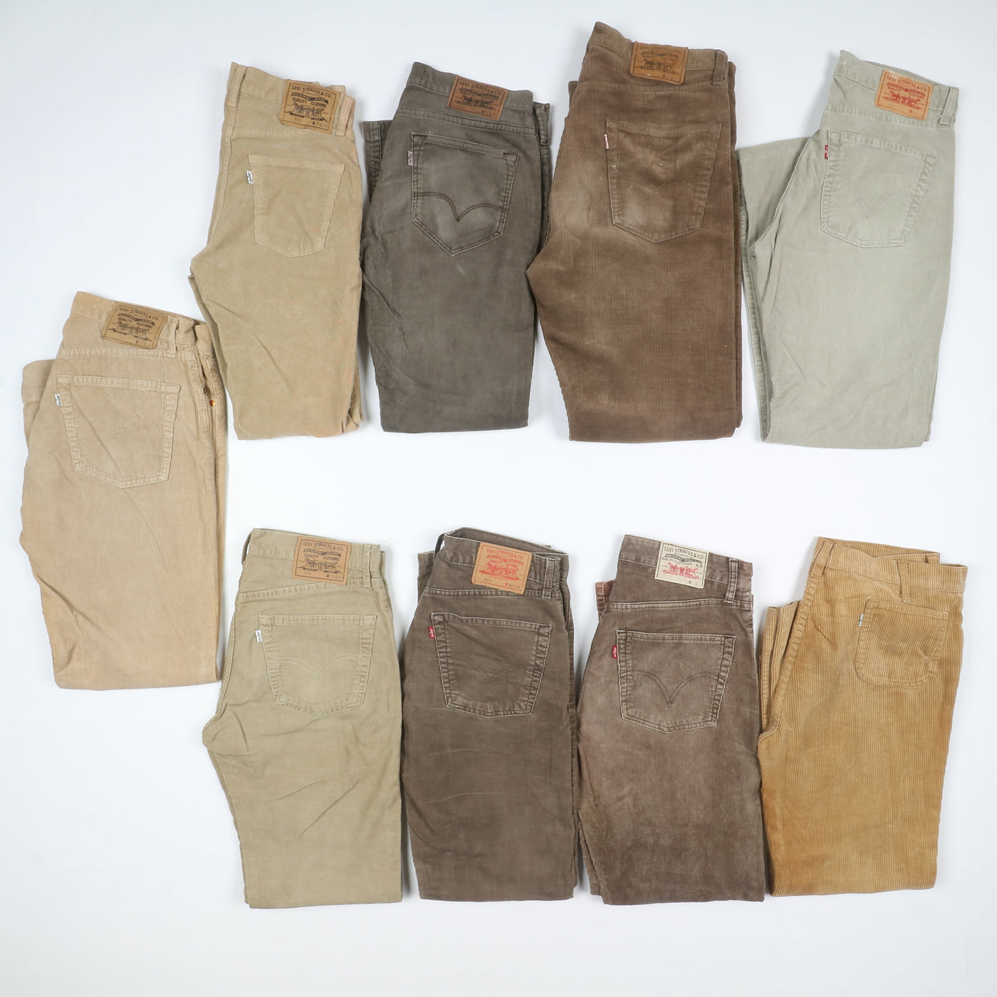 Levi's e mix brand vintage pantaloni in velluto lotto stock da 29 paia corduroy
