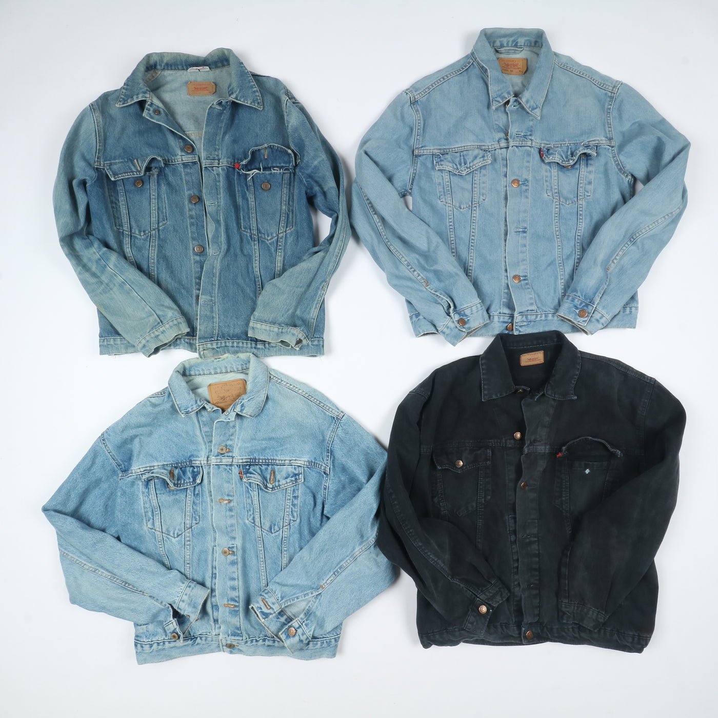 Levi's Giacche jeans vintage uomo donna 19pz anni 80/90/2000
