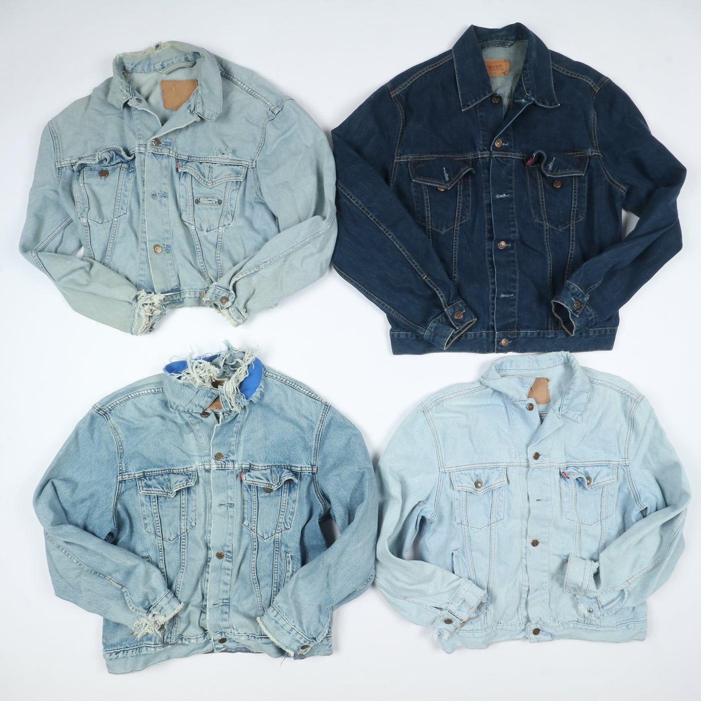 Levi's Giacche jeans vintage uomo donna 19pz anni 80/90/2000