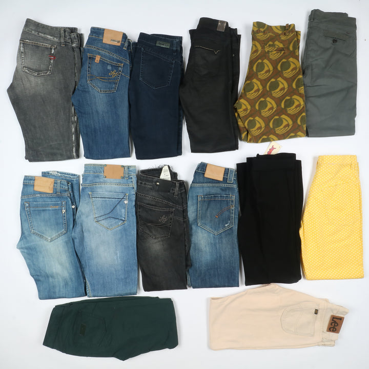 Pantaloni Donna Jeans firmati e vintage stock 43 pz Guess , Roy Roger's ....