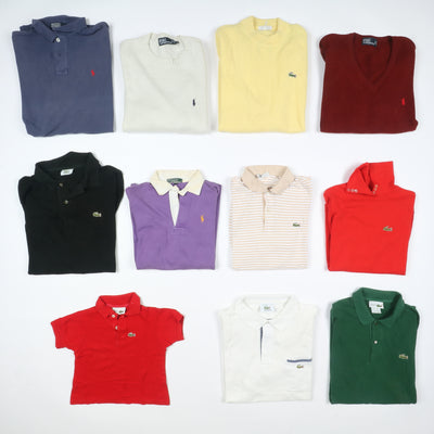 Tommy Hifigere e Ralph Lauren Made in USA, Lacoste made in France stock da 75pz