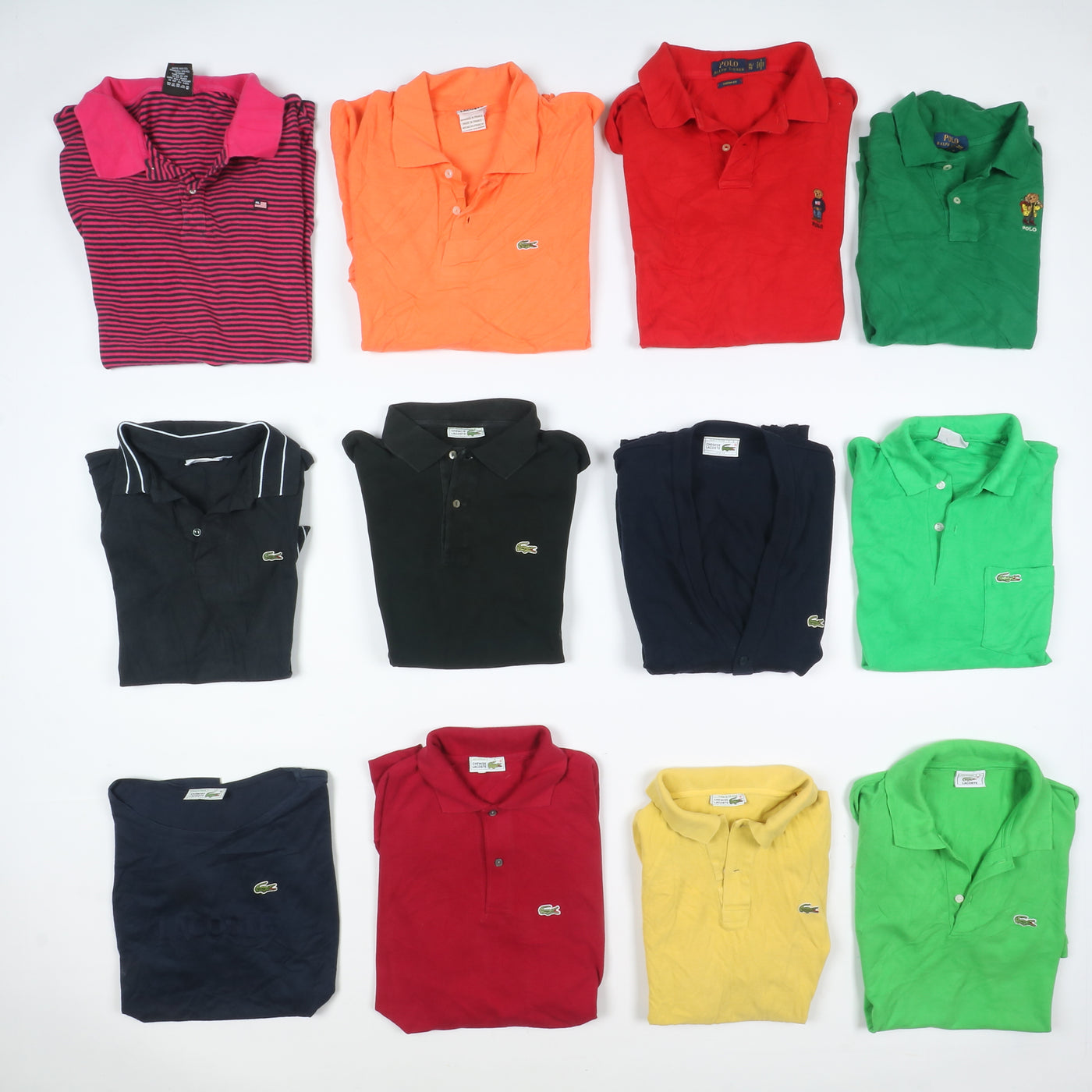 Tommy Hifigere e Ralph Lauren Made in USA, Lacoste made in France stock da 75pz
