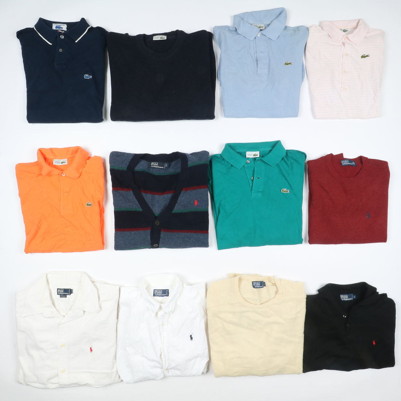 Tommy Hifigere e Ralph Lauren Made in USA, Lacoste made in France stock da 75pz