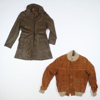 Giacche vintage in pelle Uomo / Donna 17 pz