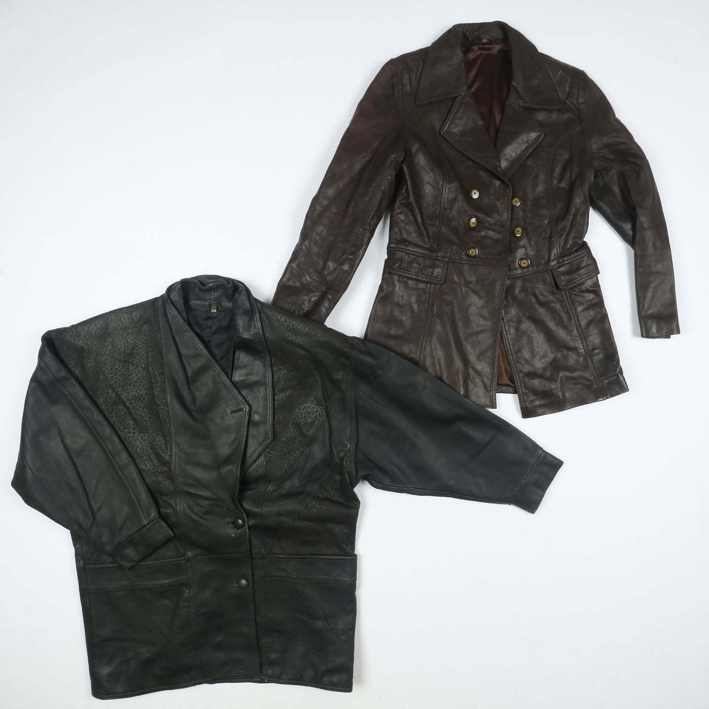 Giacche vintage in pelle Uomo / Donna 17 pz