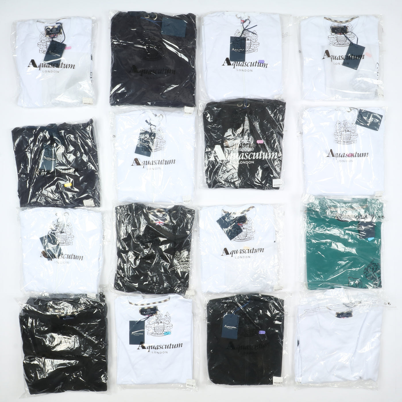 Aquascutum stock da 51pz felpe nuove deadstock