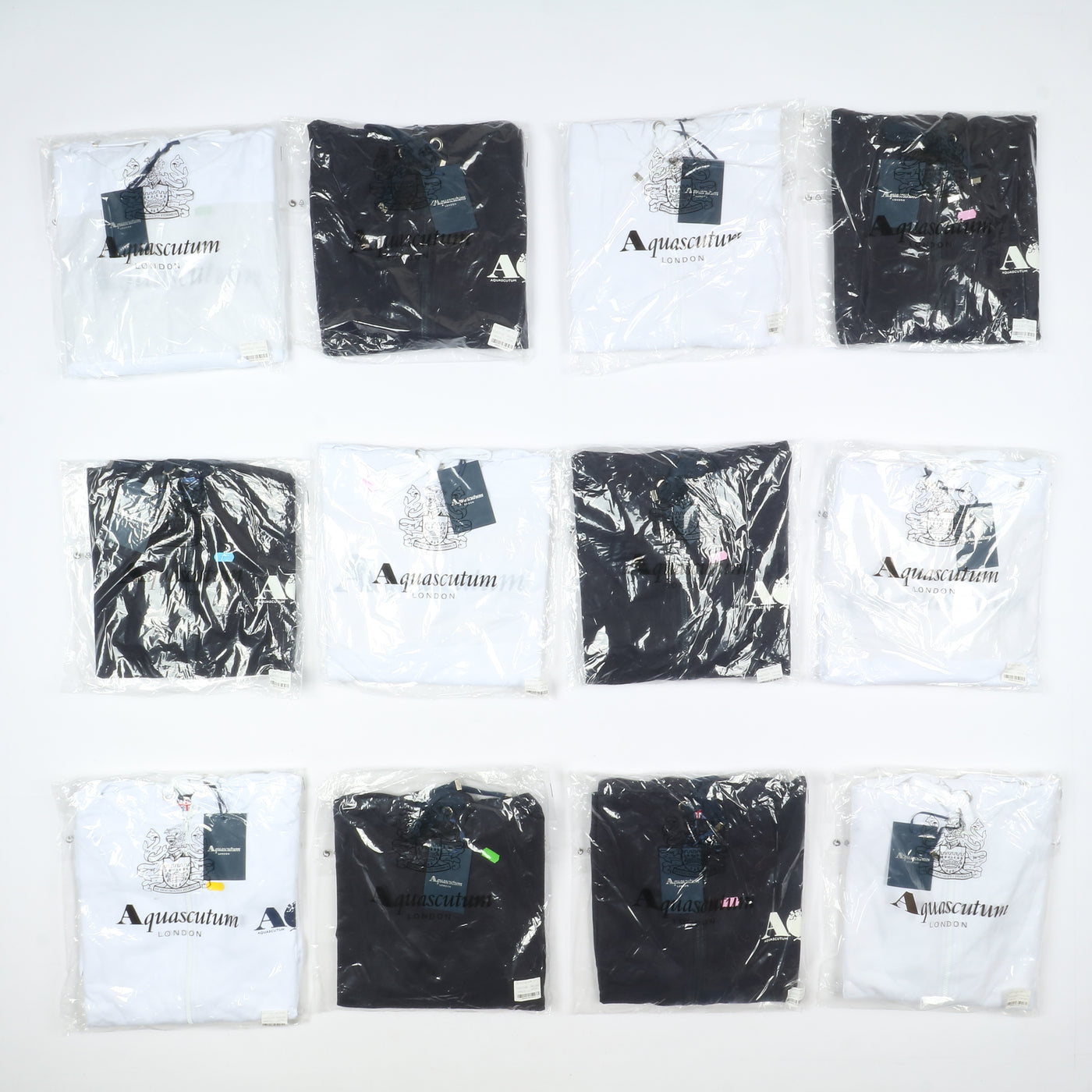 Aquascutum stock da 51pz felpe nuove deadstock