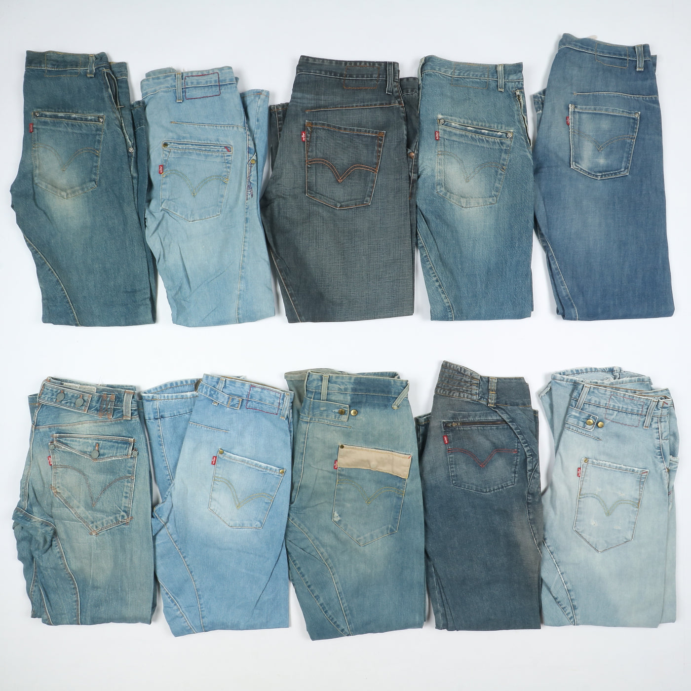 Levis Engineered vintage anni 2000 box da 35pz jeans antiform twister donna