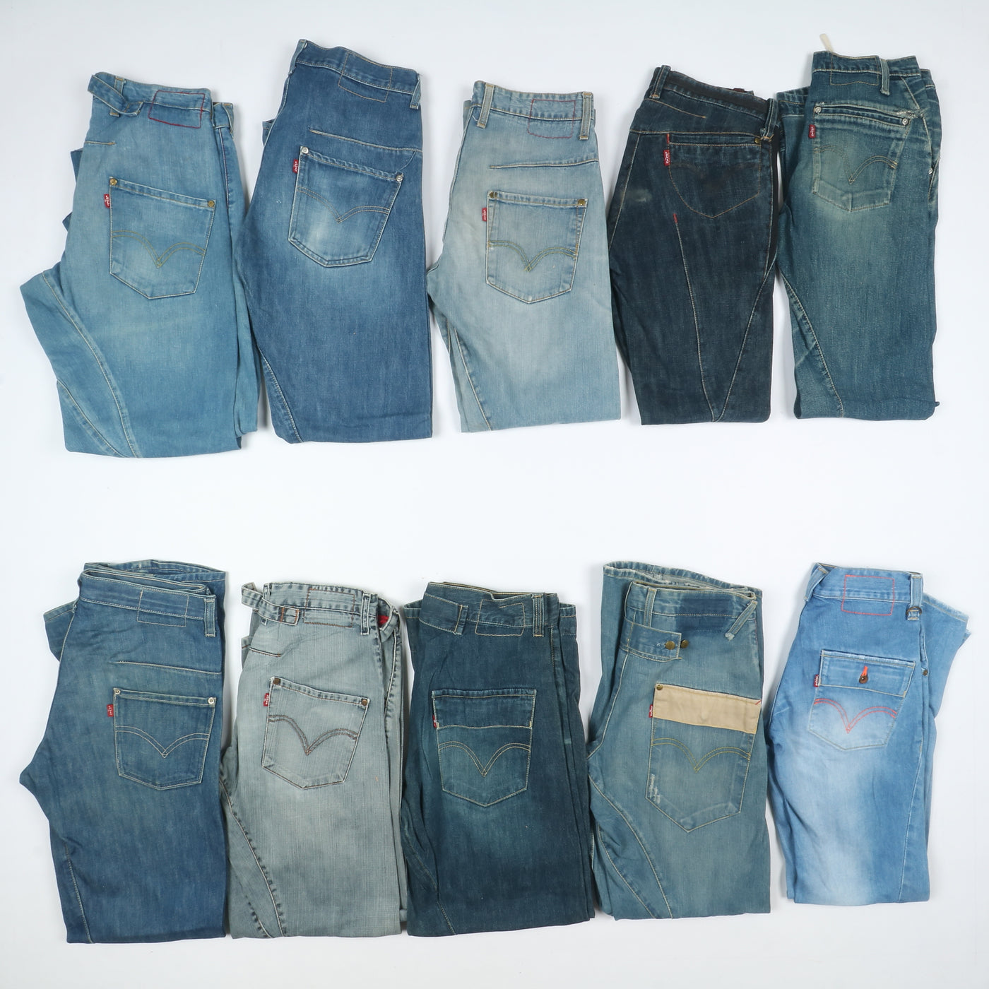 Levis Engineered vintage anni 2000 box da 35pz jeans antiform twister donna