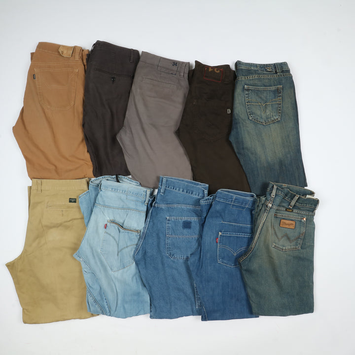 Pantaloni e Jeans firmati vintage stock 42 pz Dondup Lee Wrangler Dockers