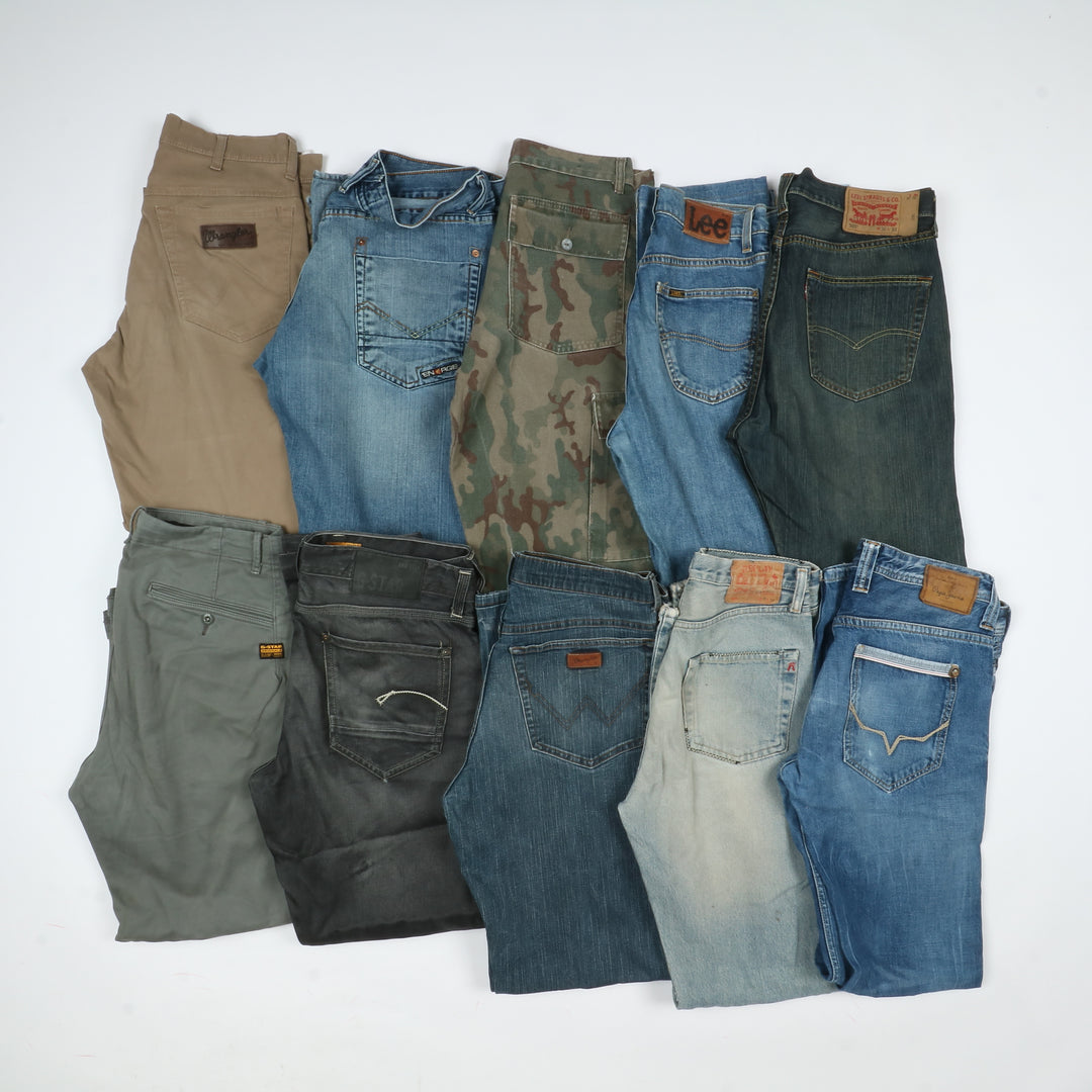 Pantaloni e Jeans firmati vintage stock 42 pz Dondup Lee Wrangler Dockers