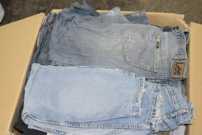 Lee e Wrangler jeans vintage 100% denim box da 35kg per remake - personalizzazioni